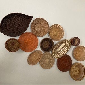 Boho Basket Wall Decor Set of 13